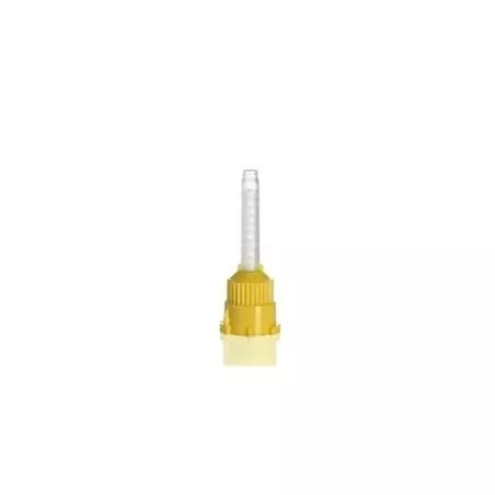 Embouts mélangeurs courts Medistock – Mélange homogène bi-composant pour cartouches 50ml, silicone, ciment, usage dentaire, labo